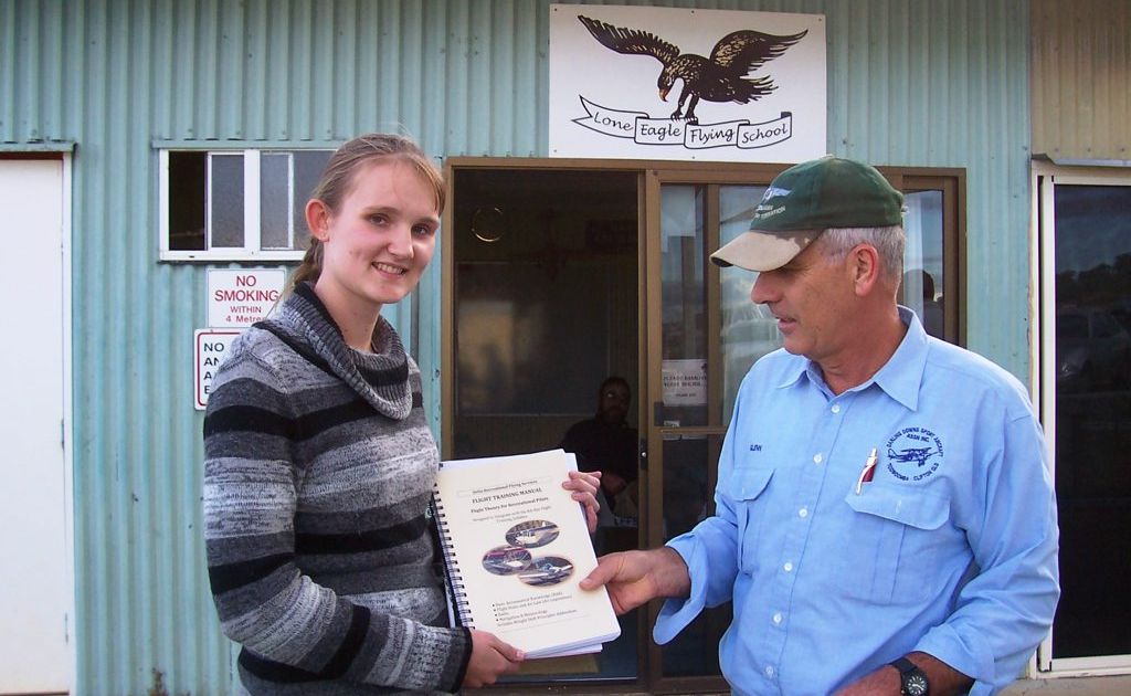 Last year's Darling Downs Sport Aircraft Association scholarship winner Sarah Gretton. Last year's Darling Downs Sport Aircraft Association scholarship winner Sarah Gretton.